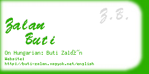 zalan buti business card